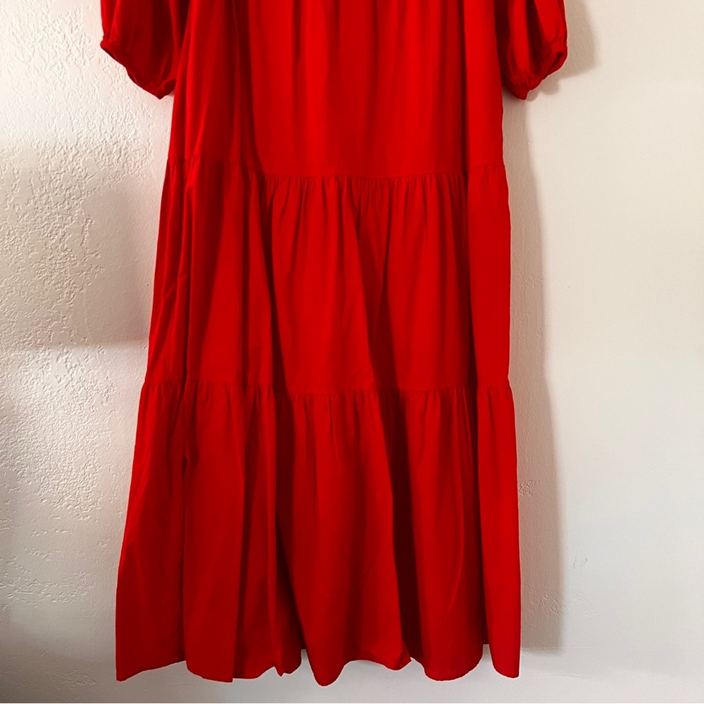 Pomander Place Mabel Red Tiered Maxi Dress - Picture 8 of 9